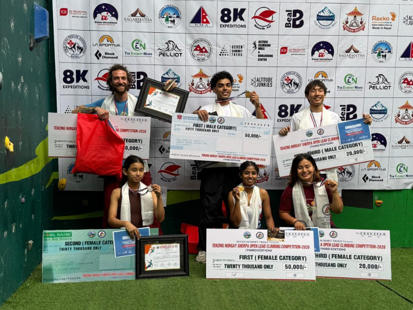 8K Expeditions Supports The 3rd Edition Tenzing Norgay Sherpa Open Lead Climbing Competition 2026