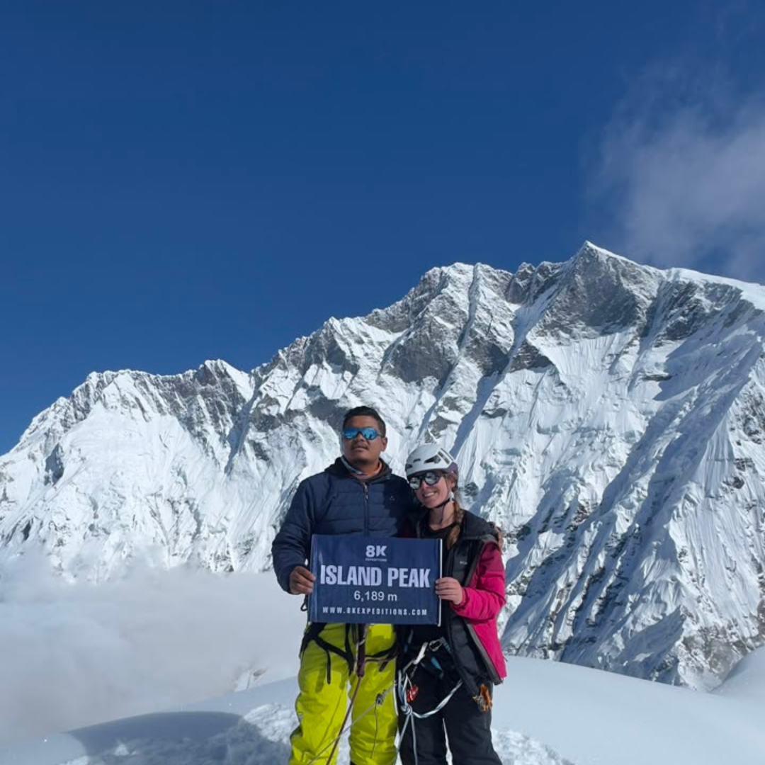 Double Peak Summit Success: Justine Beaulieu Gervais Conquers Lobuche East And Island Peak