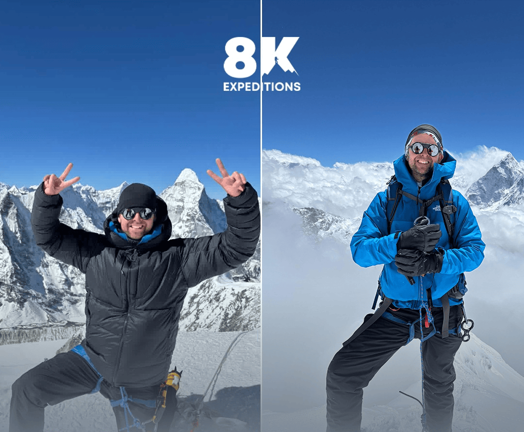 Double Peak Summit Success: Lobuche  And Island Peak Summit Success In Nepal With 8K Expeditions