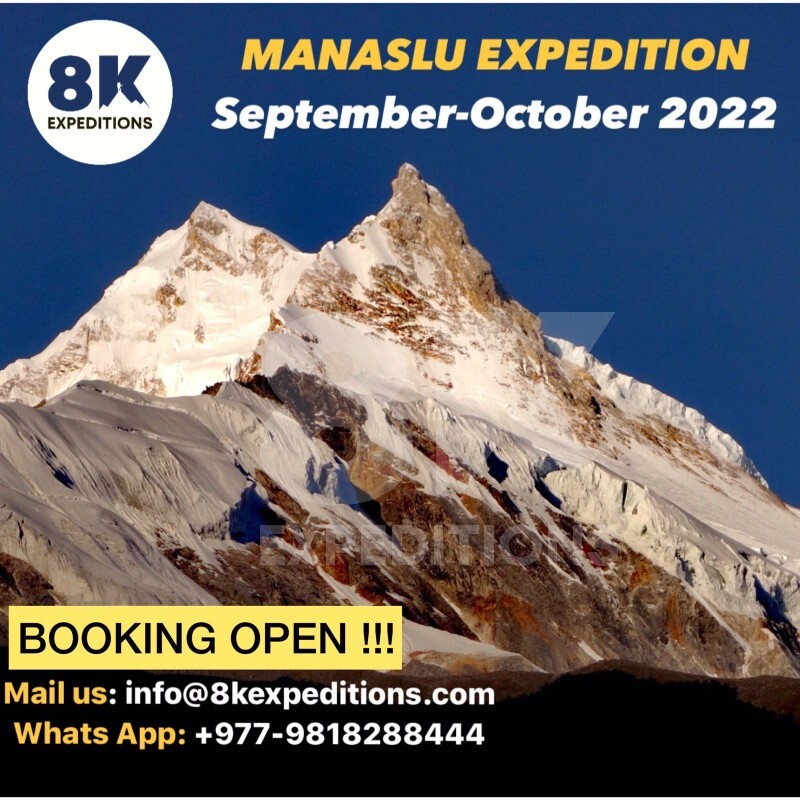 MANASLU EXPDEDITION AUTUMN 2022 BOOKING OPEN!!!