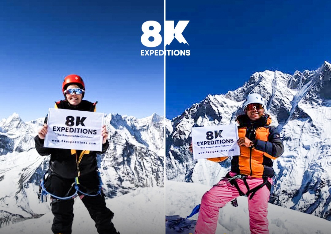 Miss Kristine from Norway Summited Double 6000er Iconic Peaks image