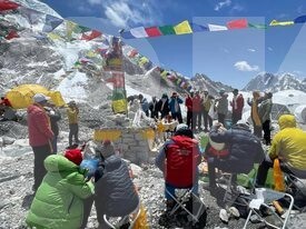 SUCCESSFUL EVEREST JOURNEY BEGINS WITH A PUJA ( Everest Expedition 2022) image