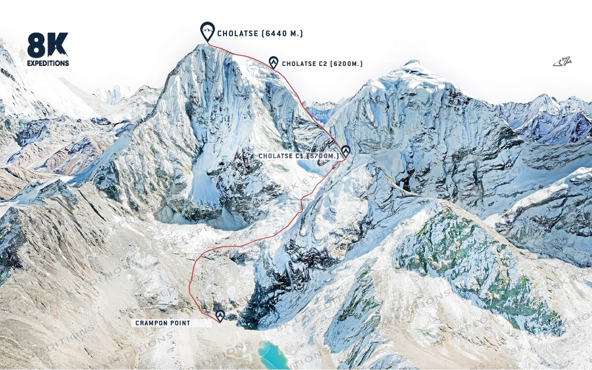 CHOLATSE EXPEDITION (6,440M)-route-image