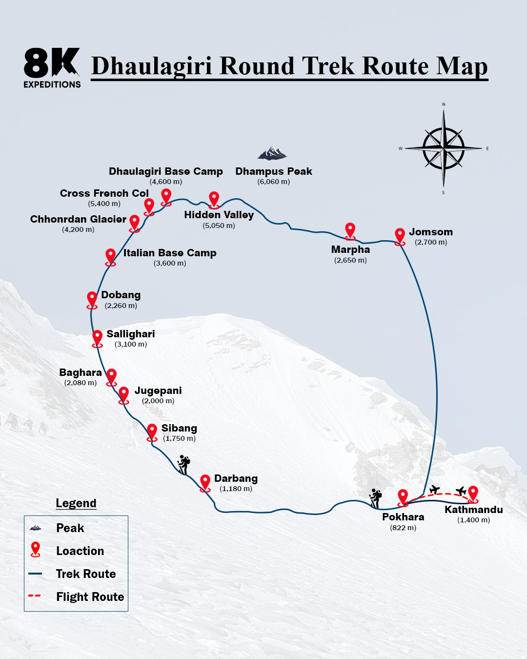 DHAULAGIRI ROUND TREK-route-image