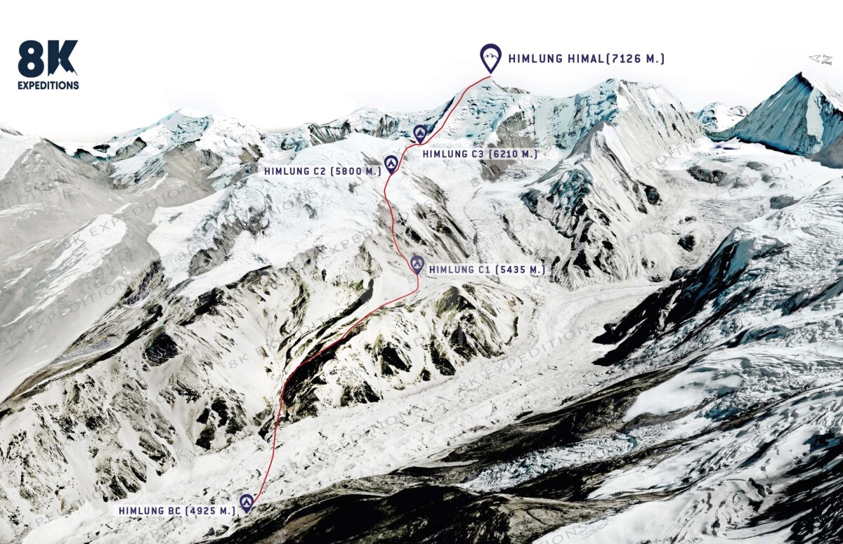 HIMLUNG EXPEDITION (7,126M)-route-image