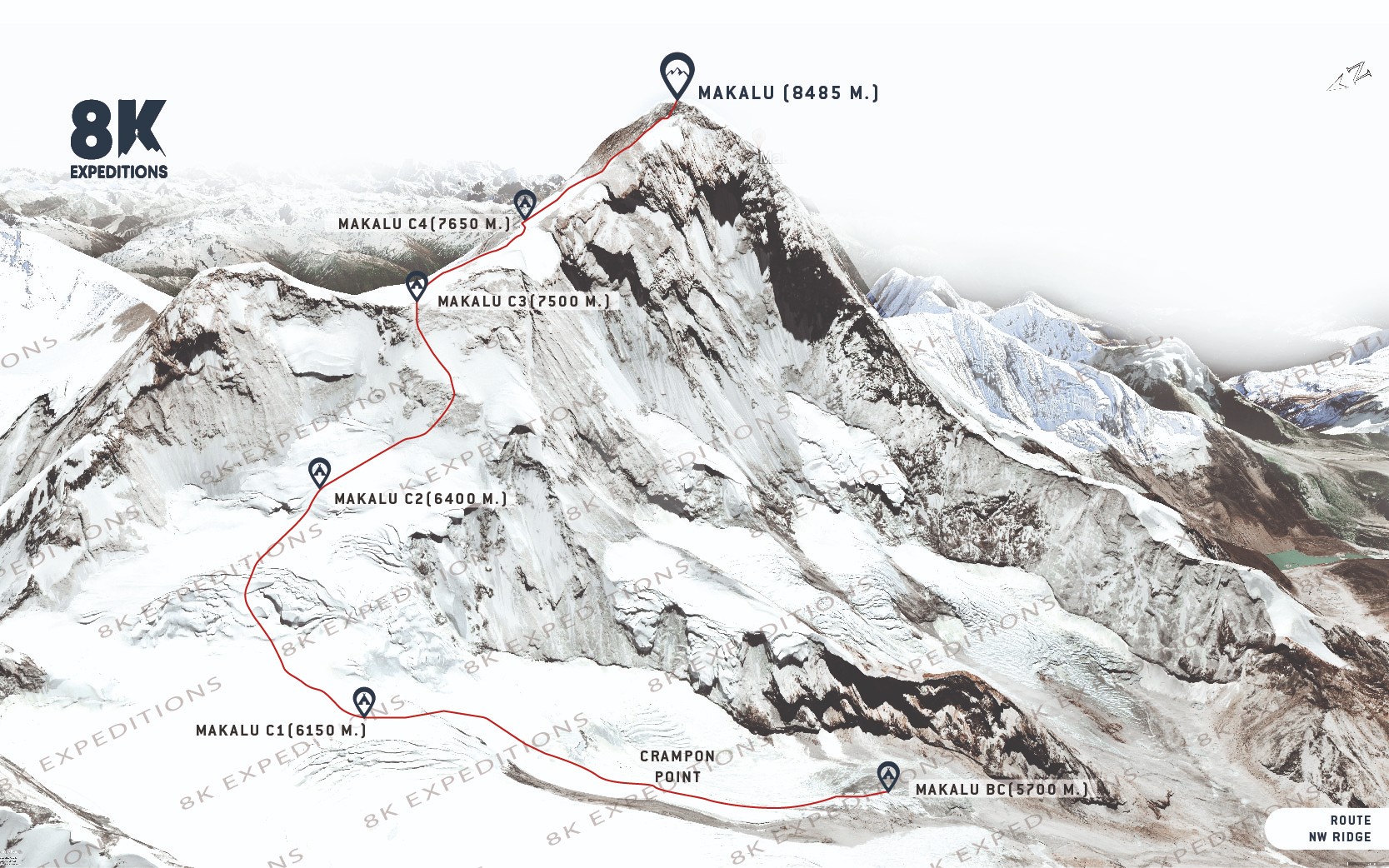 MAKALU EXPEDITION (8,485M)-route-image