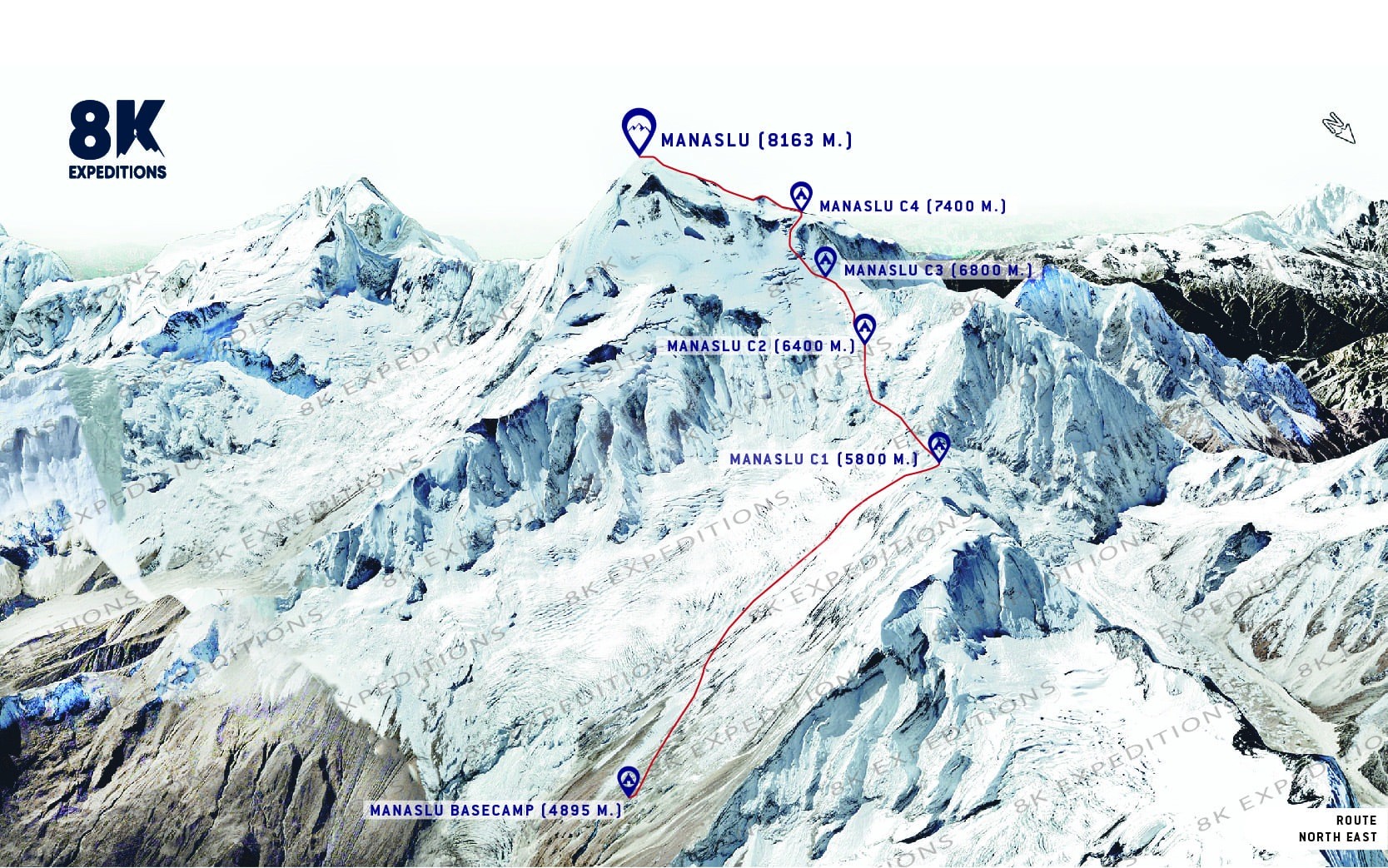 MANASLU EXPEDITION (8,163M)-route-image