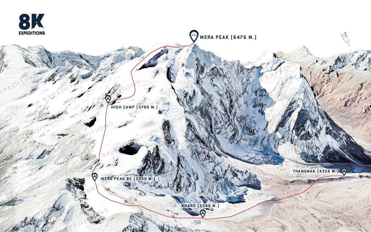 MERA PEAK CLIMBING (6,476M)-route-image