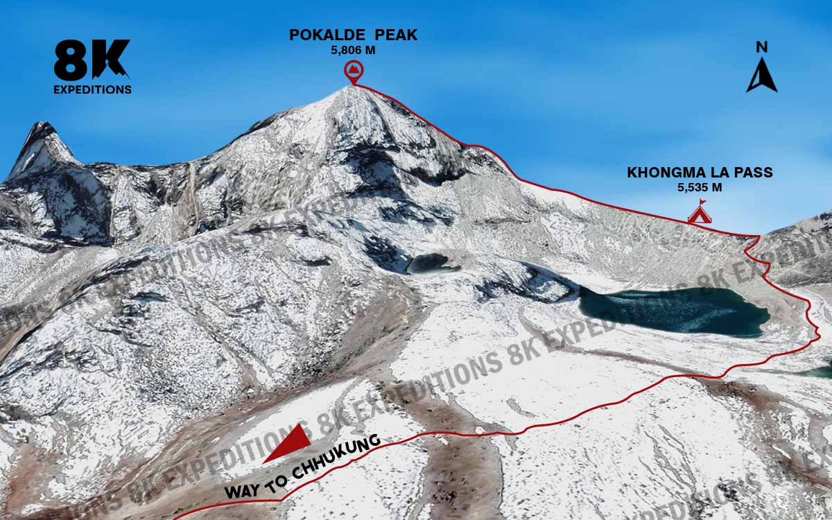 POKALDE PEAK CLIMBING (5,806M)-route-image