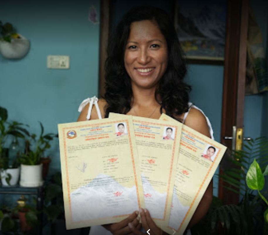 Purnima Shrestha (World Record For Summiting Everest Three Times In A Single Season Spring 2024)